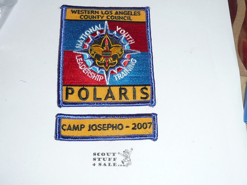 National Youth Leadership Training (NYLT) Program STAFF Camp Josepho Segment Patch, Western Los Angeles County Council