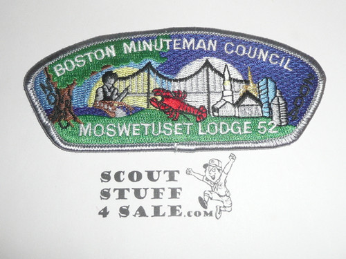 Boston Minuteman Council sa19 CSP - OA Lodge #52 Moswetuset x8