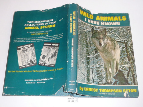 1966 Wild Animals I Have Known, By Ernest Thompson Seton, with dust jacket