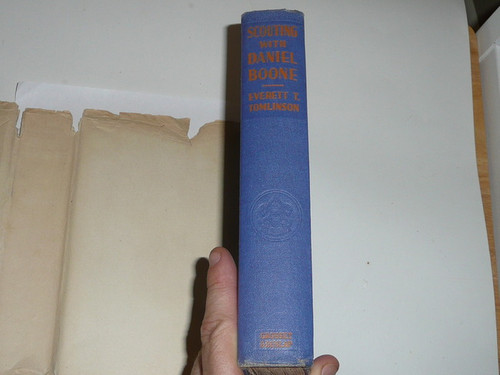 Scouting With Daniel Boone. By Everett T. Tomlinson, 1931, Every Boy's Library Edition, Type Three Binding, with dust jacket