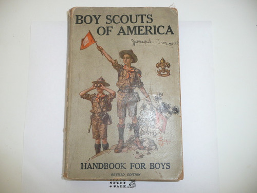 1915 Boy Scout Handbook, Second Edition, Thirteenth Printing, a little spine wear, very nice condition