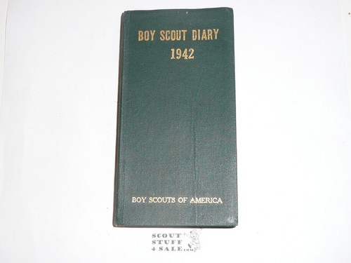 1942 Boy Scout Diary, Rare Hardbound