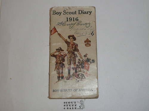 1916 Boy Scout Diary, some wear #2