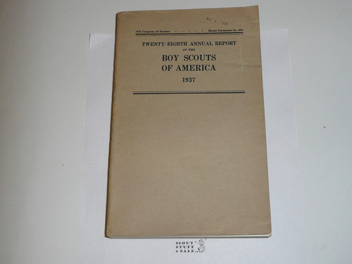 1937 Boy Scouts of America Annual Report to Congress