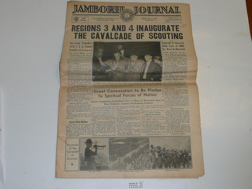 1937 National Jamboree "Jamboree Journal" Newspaper for July 2 (Friday)