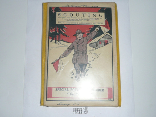 1917, Boy Scout Equipment Catalog, Scouting Magazine December 1st