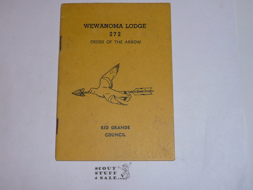 Wewanoma Lodge #272 Guide for Members, 1951, Lists officers 1944-1951, get that f1 from one of these old timers!