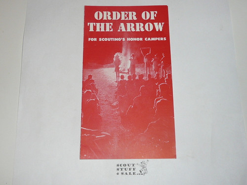 Order of the Arrow Brochure, 1960, 1-60 Printing