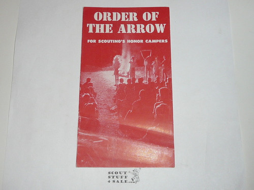 Order of the Arrow Brochure, 1959, 4-59 Printing