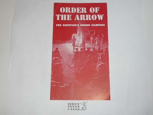 Order of the Arrow Brochure, 1957, 7-57 Printing