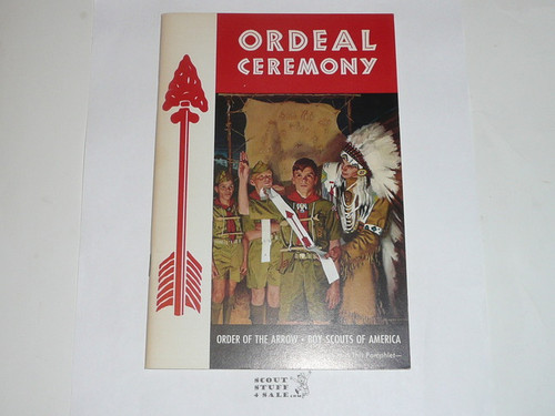 Ordeal Ceremony Manual, Order of the Arrow, 1970, 7-70 Printing