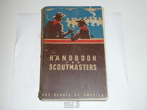 1948 Handbook For Scoutmasters, Fourth Edition, Second Printing (2-48), Used Condition with taped spine