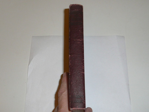 1929 Handbook For Scoutmasters, Second Edition, Fourteenth Printing, Very Good Condition, Maroon color cover