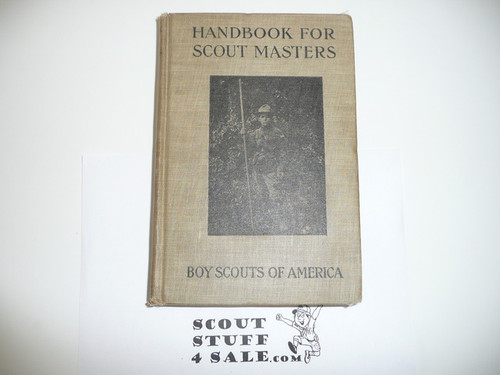 1918 Handbook For Scout Masters, First Edition, Eighth Printing, very good condition