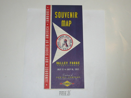 1957 National Jamboree Souvenir Map