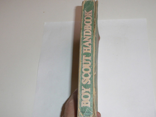 1943 Boy Scout Handbook, Fourth Edition, Thirty-sixth Printing, Norman Rockwell Cover, cover and spine worn, Distributed by American News