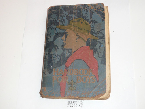 1930's Boy Scout Handbook, Third Edition, Printing unknown because title page is missing, Norman Rockwell Cover, well used but good for reading #2