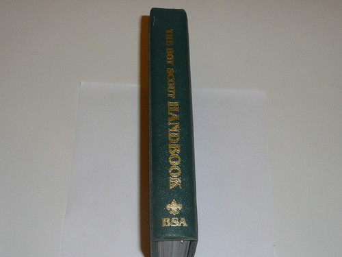 1990 Boy Scout Handbook, Tenth Edition, First Printing, RARE Leatherbound Presidential Printing #2497/3000, MINT condition
