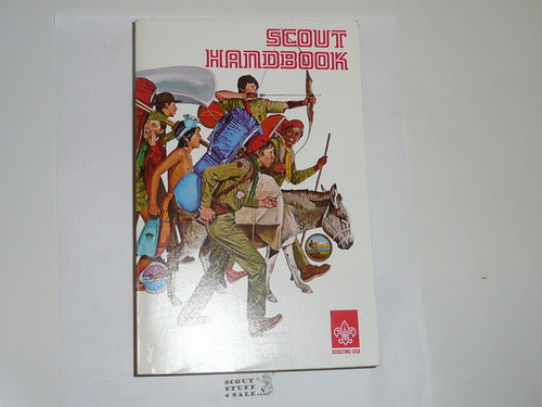 1977 Boy Scout Handbook, Eighth Edition, Fifth Printing, MINT condition, Csatari Cover, only used for two printings