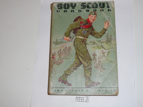 1960 Boy Scout Handbook, Sixth Edition, Second Printing, Used, Norman Rockwell Cover