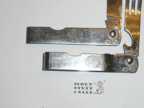 1950's Imperial Boy Scout Folding Knife and Fork, Both With Emblems