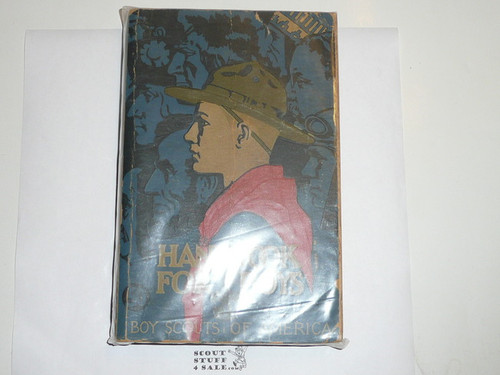 1936 Boy Scout Handbook, Third Edition, Twenty-fifth Printing, Norman Rockwell Cover, lt use with cover and edge wear, first printing with "50c" on the cover
