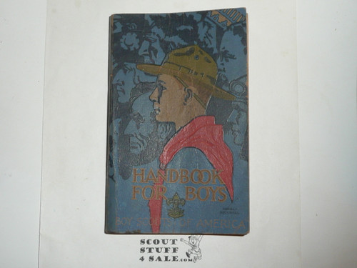 1931 Boy Scout Handbook, Third Edition, Fifteenth Printing, Norman Rockwell Cover, very good used condition