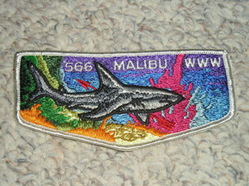 Order of the Arrow Lodge #566 Malibu s4 Flap Patch - Scout