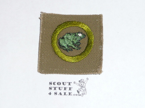 Zoology - Type A - Square Tan Merit Badge (1911-1933)