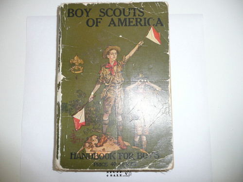 1926 Boy Scout Handbook, Second Edition, Thirty-fourth Printing, some spine and cover wear