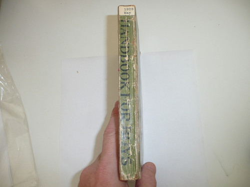 1923 Boy Scout Handbook, Second Edition, Twenty-eighth Printing, some spine wear and light cover wear