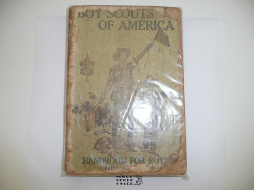 1919 Boy Scout Handbook, Second Edition, Twenty-first Printing, considerable spine and cover wear