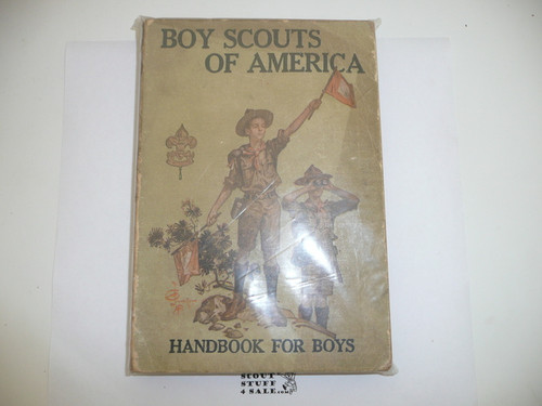 1919 Boy Scout Handbook, Second Edition, Twentieth Printing, minimal wear
