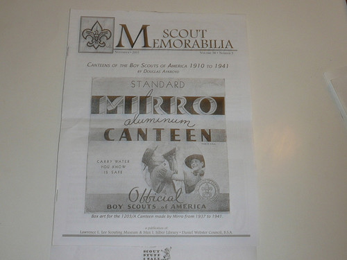 Scout Memorabilia Magazine, 2003, Vol 38 #5