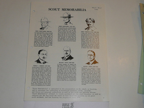 Scout Memorabilia Magazine, 1972, Vol 7 #3