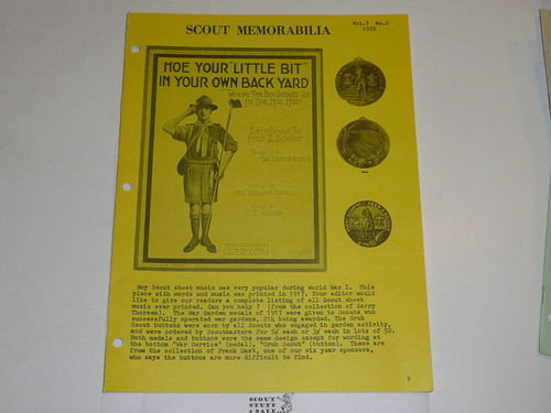 Scout Memorabilia Magazine, 1972, Vol 7 #2