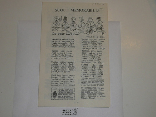 Scout Memorabilia Magazine, 1966, Vol 1 #3