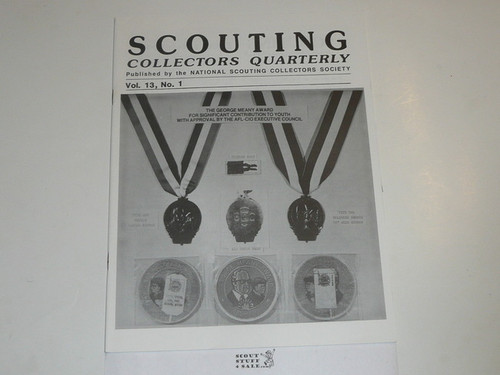 Scouting Collecters Quarterly Newsletter, 1989 Winter, Vol 13 #1