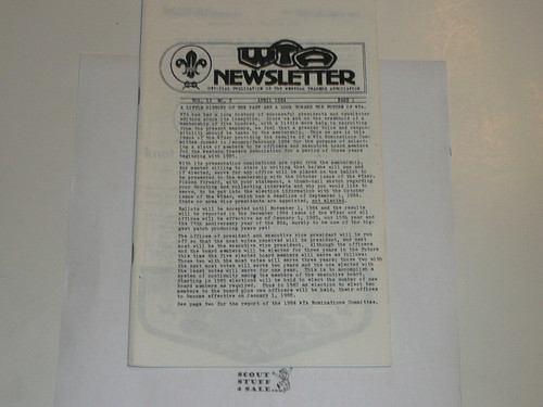 Western Traders Association Newsletter, 1984 April Vol 12 #2