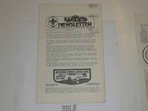 Western Traders Association Newsletter, 1981 December, Vol 9 #5