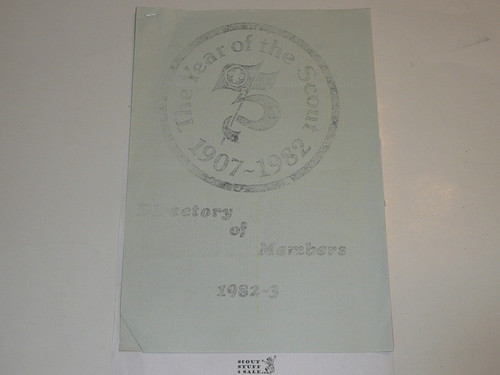 The Badgers clubb Newsletter, 1982-1983 Membership Directory