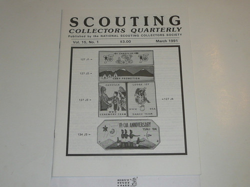 Scouting Collecters Quarterly Newsletter, 1991 March, Vol 15 #1