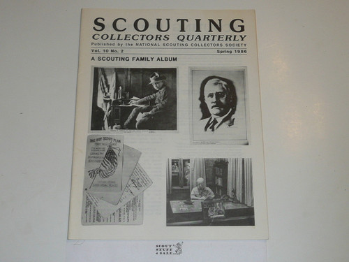 Scouting Collecters Quarterly Newsletter, 1986 Spring, Vol 10 #2