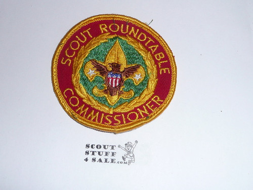 Boy Scout Roundtable Commissioner Patch (BSRTC2), 1973-1991, used