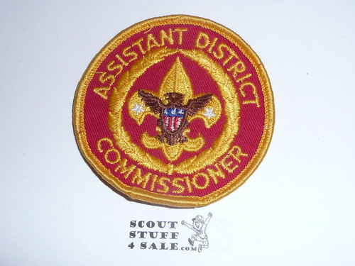 Assistant District Commissioner / Asst. Deputy Scout Commissioner Patch (ADSC8), 1973-?, used