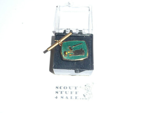 Wood Badge Brass Tie Tack Pin