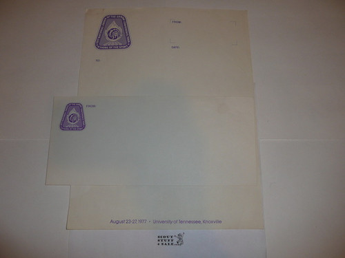 1977 National Order of the Arrow Conference (NOAC) Stationary and Envelope