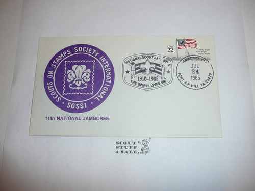 1985 National Jamboree FDC with Jamboree Cancellation #9