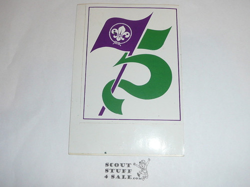 75th Anniversary of World Scouting Logo Sticker