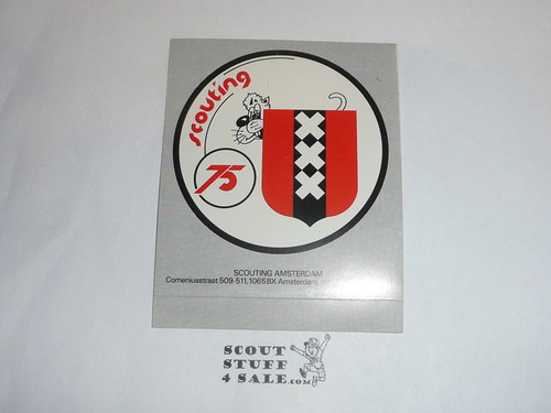 75th Anniversary of World Scouting Amsterdam Sticker